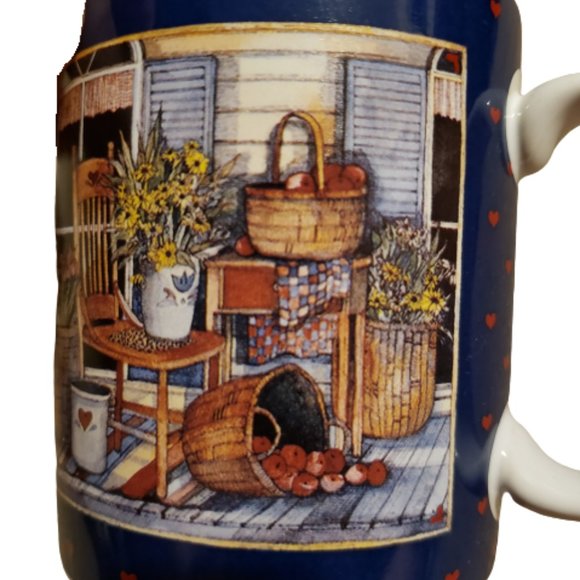 Lang and Wise Flowers on the Porch Coffee Mug 1996 90s Cottagecore - Picture 4 of 8